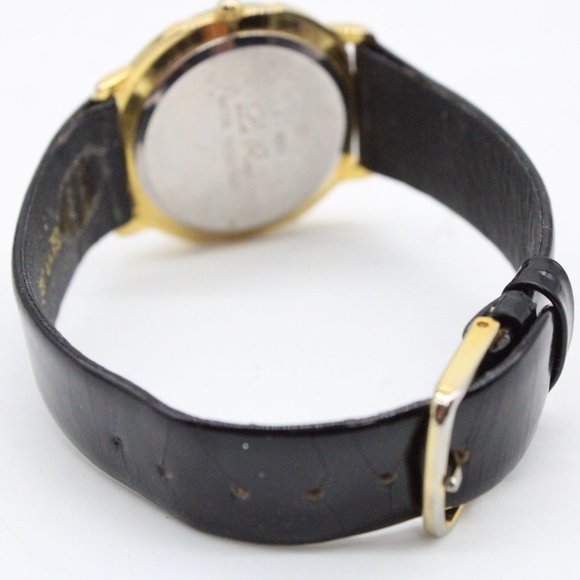 Vintage La Rue Christmas Watch Black Tone Stainless Steel Exclusive Collection - Picture 7 of 8